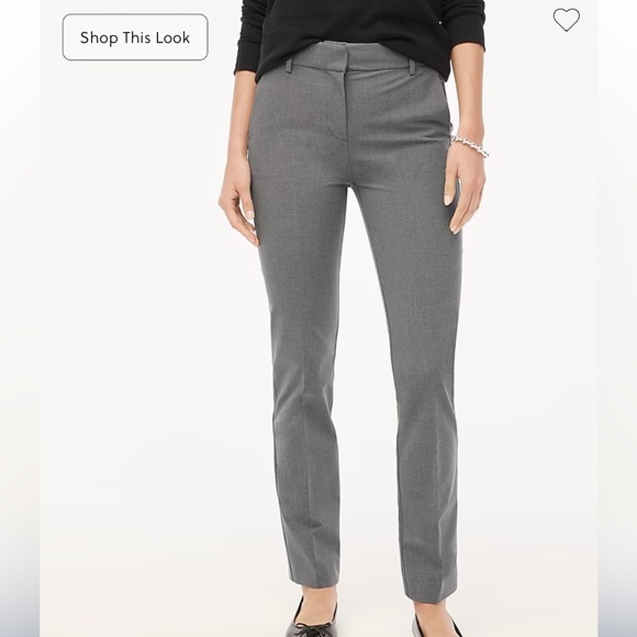 J crew heather gray Slim-fit full-length trouser pant - Picture 1 of 4